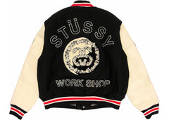 Stussy x Denim Tears x Our Legacy Ttl Varsity Jacket Black/White