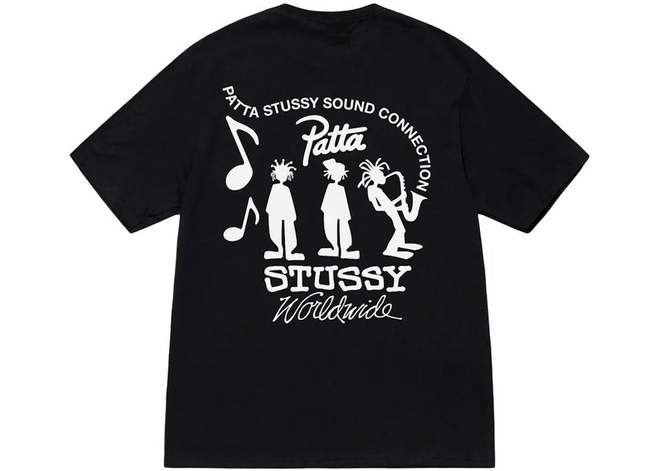 Stussy x Patta Sound Connection T-Shirt Black