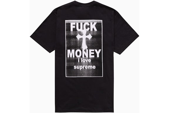 Supreme Fuck Money T-Shirt Black