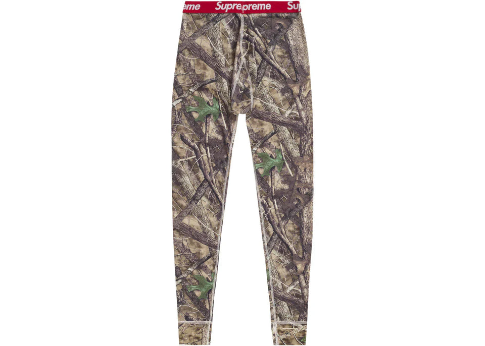 Supreme Hanes Bones Thermal Pant 1 Pack Woodland Camo