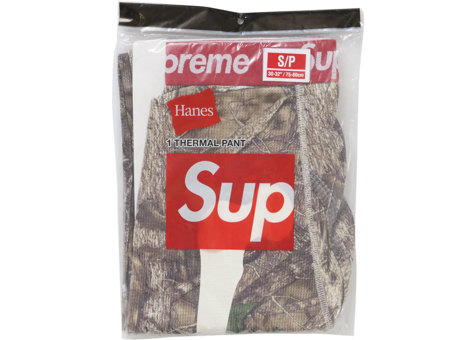 Supreme Hanes Bones Thermal Pant 1 Pack Woodland Camo