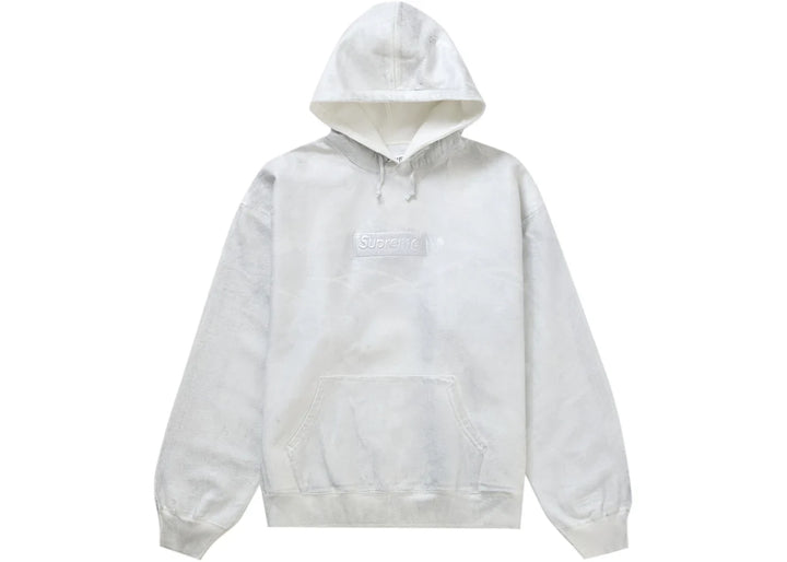 Supreme Mm6 Maison Margiela Foil Box Logo Hoodie White
