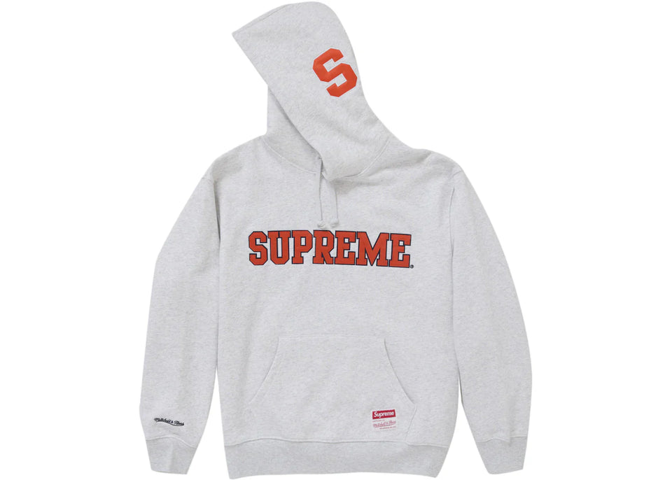 Supreme Mitchell & Ness Ncaa Hoodie Ash Grey