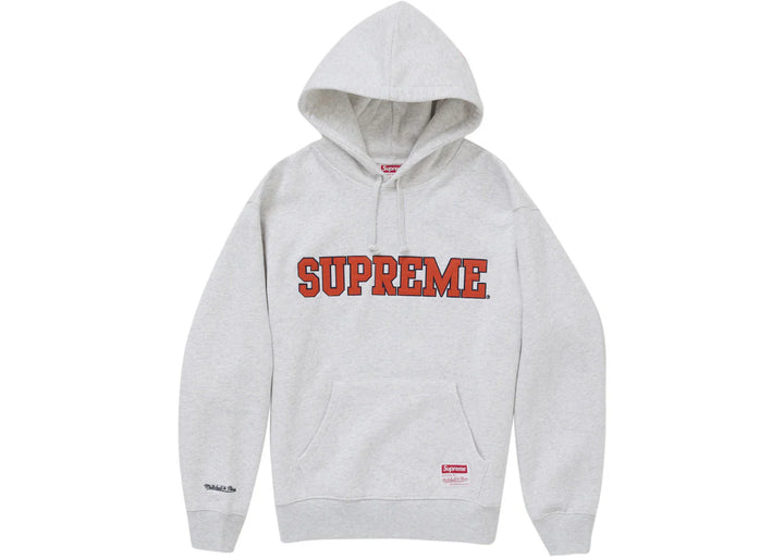 Supreme Mitchell & Ness Ncaa Hoodie Ash Grey