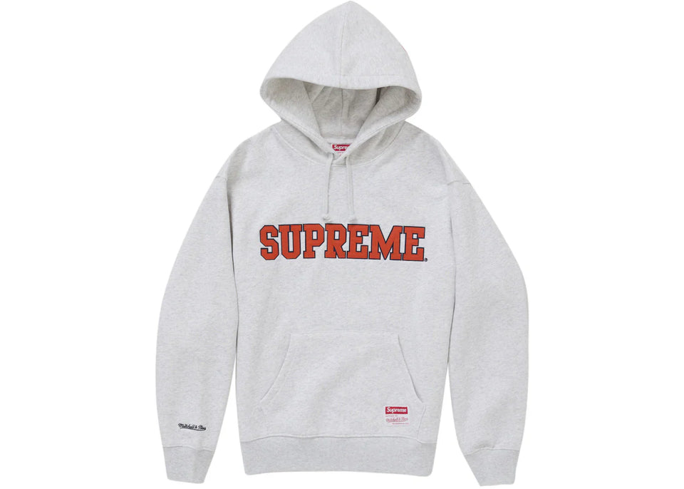 Supreme Mitchell & Ness Ncaa Hoodie Ash Grey
