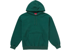 Supreme Satin Applique Hoodie Fw24 Dark Green
