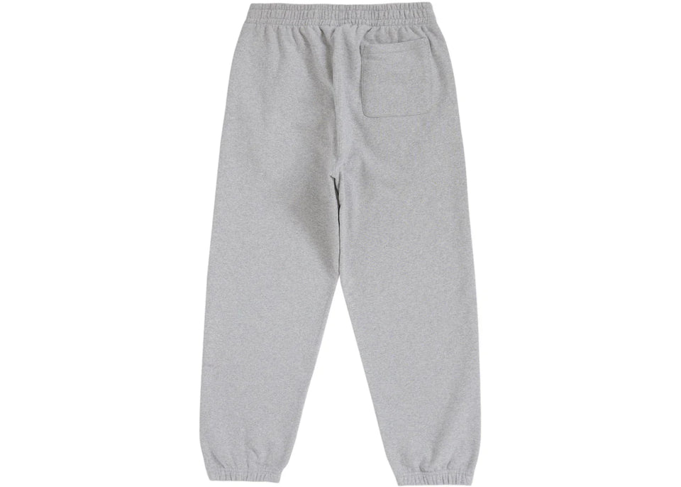 Supreme Satin Applique Sweatpant Fw24 Heather Grey