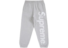 Supreme Satin Applique Sweatpant Fw24 Heather Grey