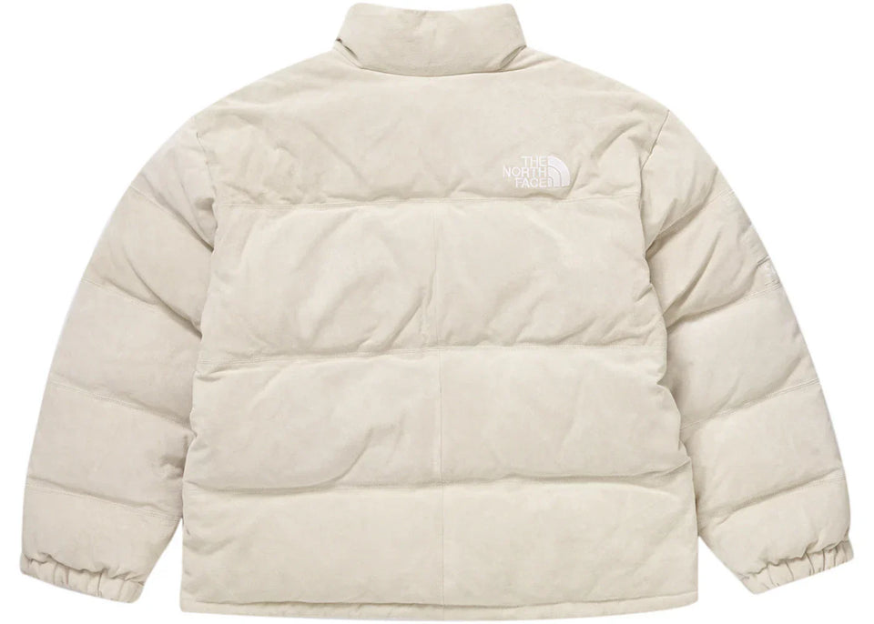 Supreme The North Face Suede Nuptse Jacket Stone