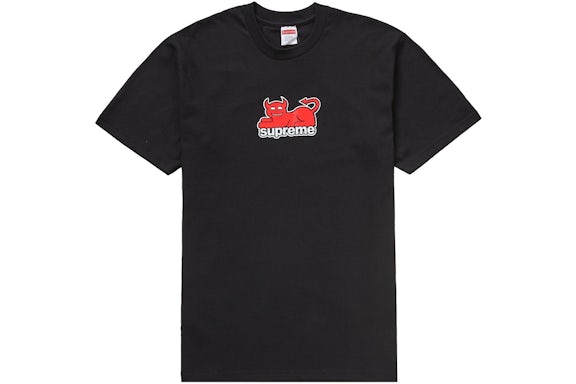 Supreme Toy Machine Devil Cat T-Shirt Black