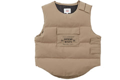 Supreme x WTAPS Tactical Down Vest Tan