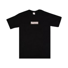 Supreme x Burberry Box Logo Black T-Shirt