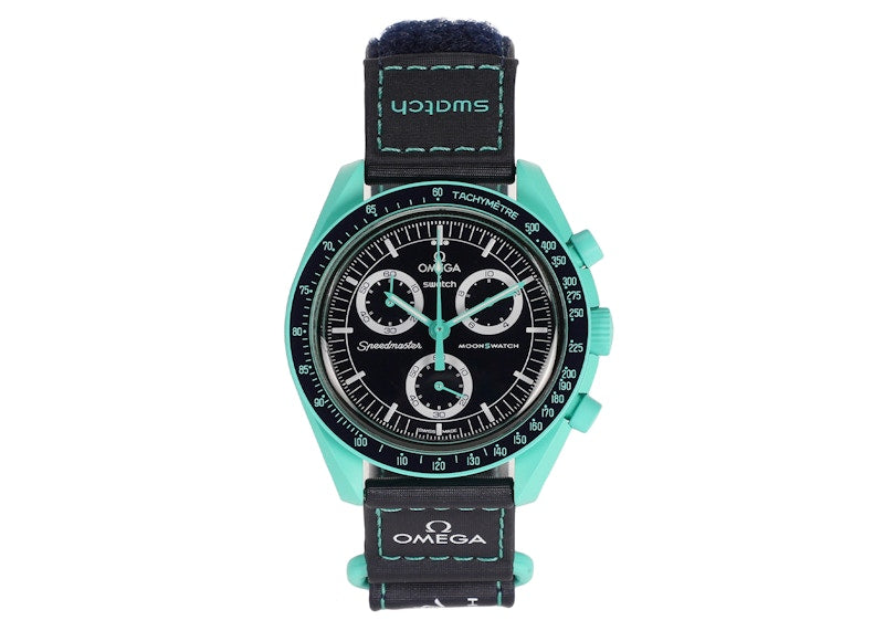 Swatch x Omega Bioceramic Moonswatch Mission On Earth Polar Lights SO33L103