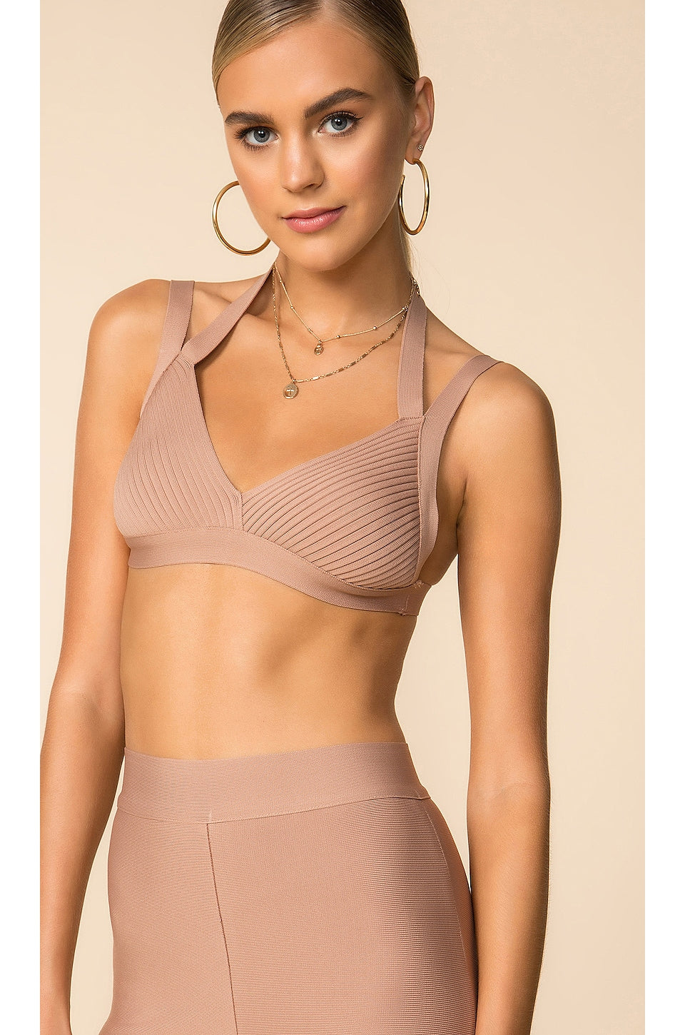 Tiger Mist Sylvia Top in Mocha