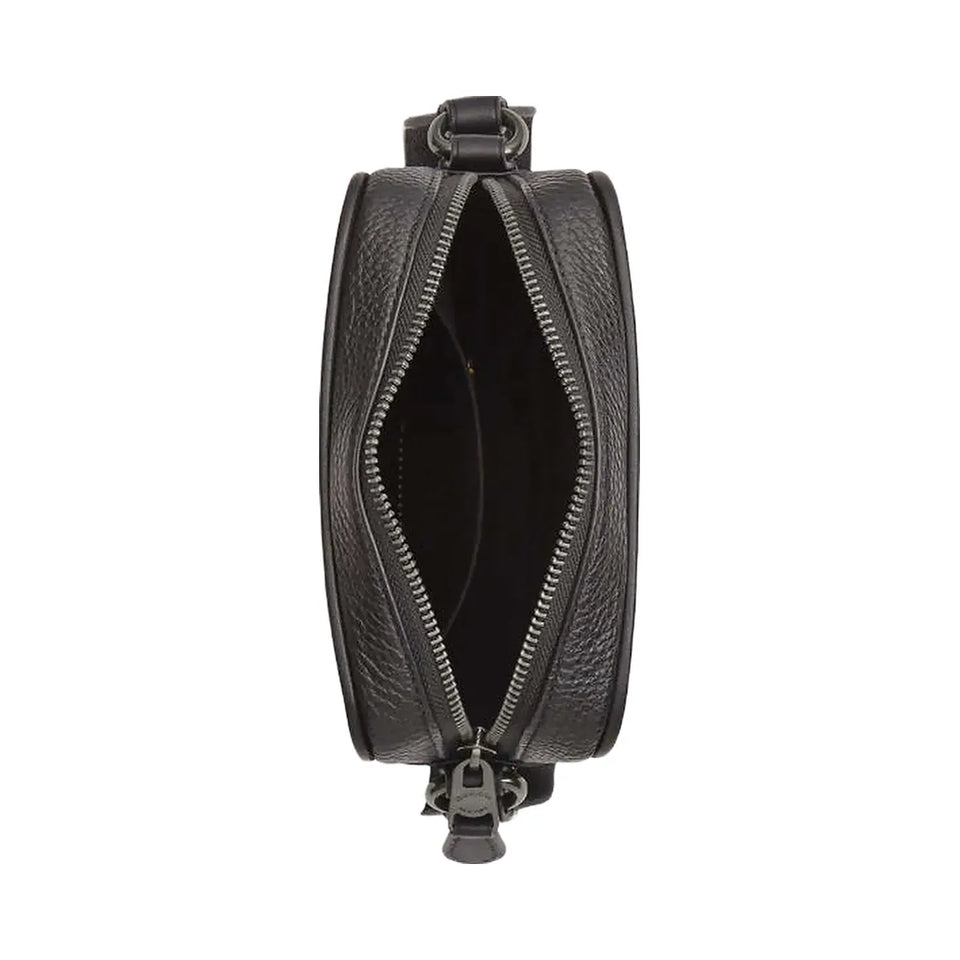 Coach Sullivan Crossbody Bag In Signature Canvas With Patches Gunmetal-Charcoal Multi