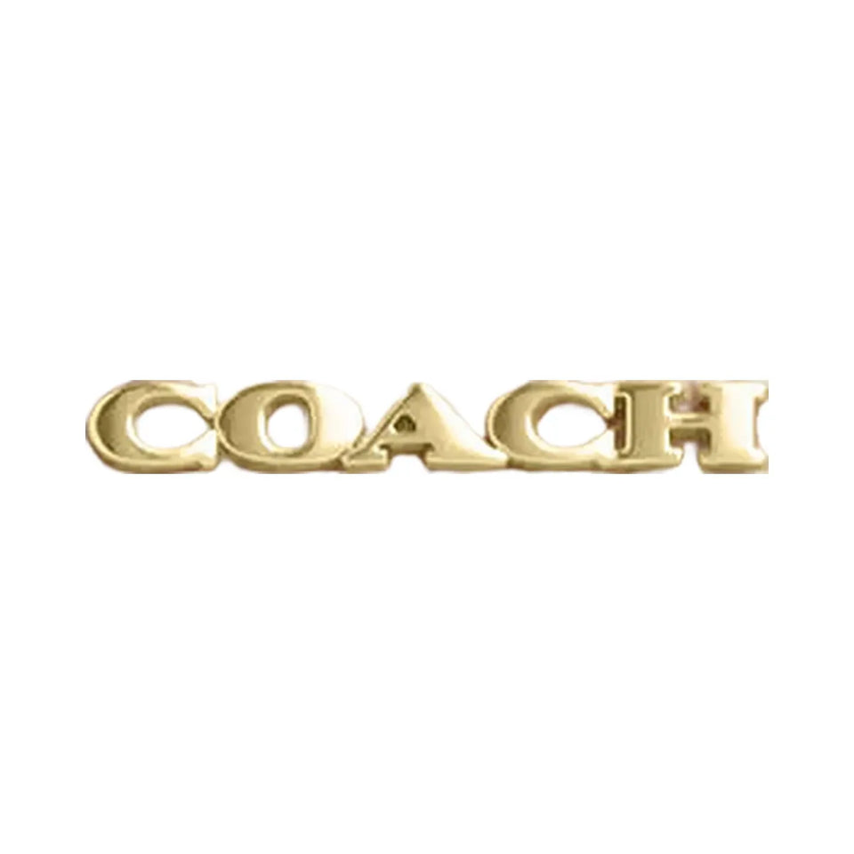Coach Large Corner Zip Wristlet In Signature Canvas Gold-Sand Multi