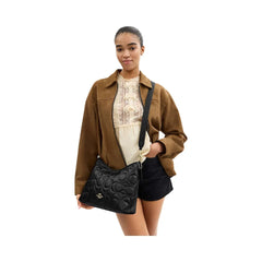 Coach Reversible Strap Gold-Black Dark Stone