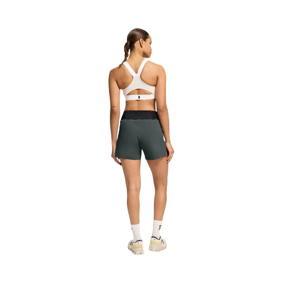 On 5" Running Shorts Lead Black