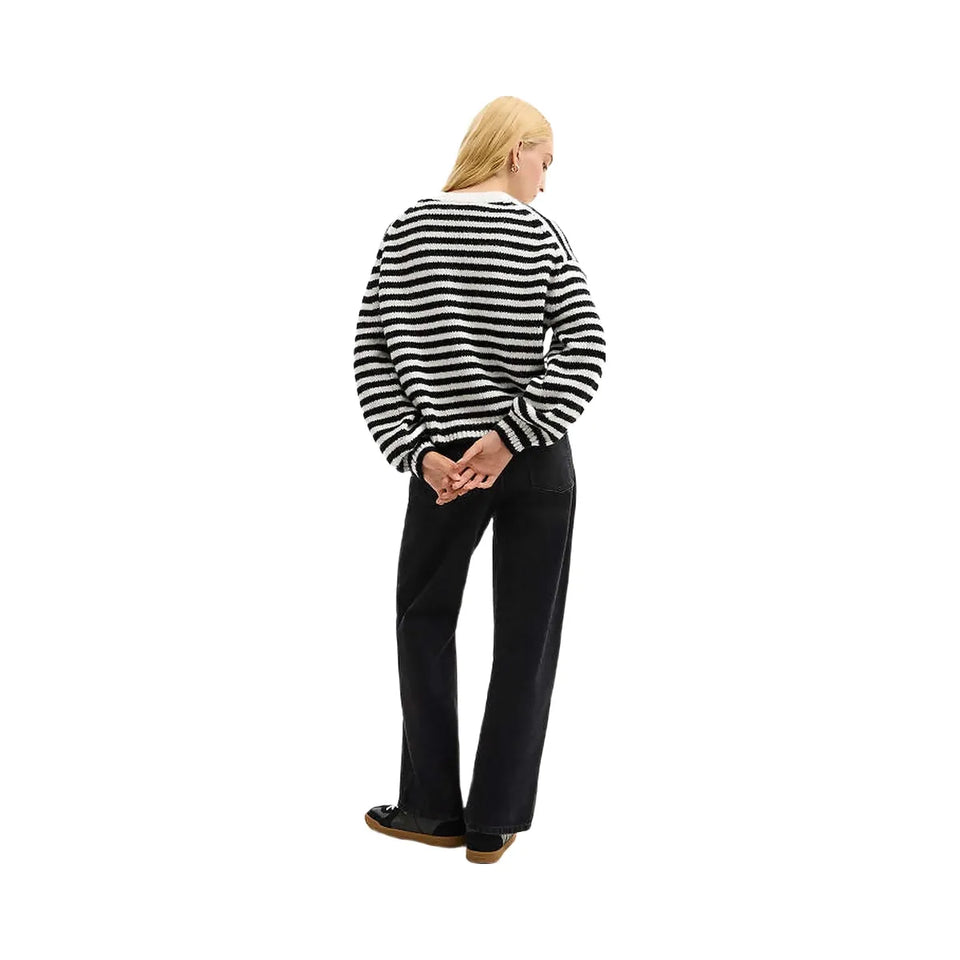 Coach Coach Striped Sweater Black-Cream