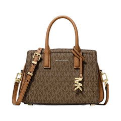 Michael Kors Laila Extra-Small Signature Logo Crossbody Bag Brn-Acorn