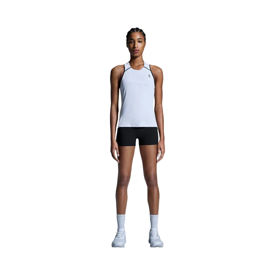 On Performance Tank White Silver