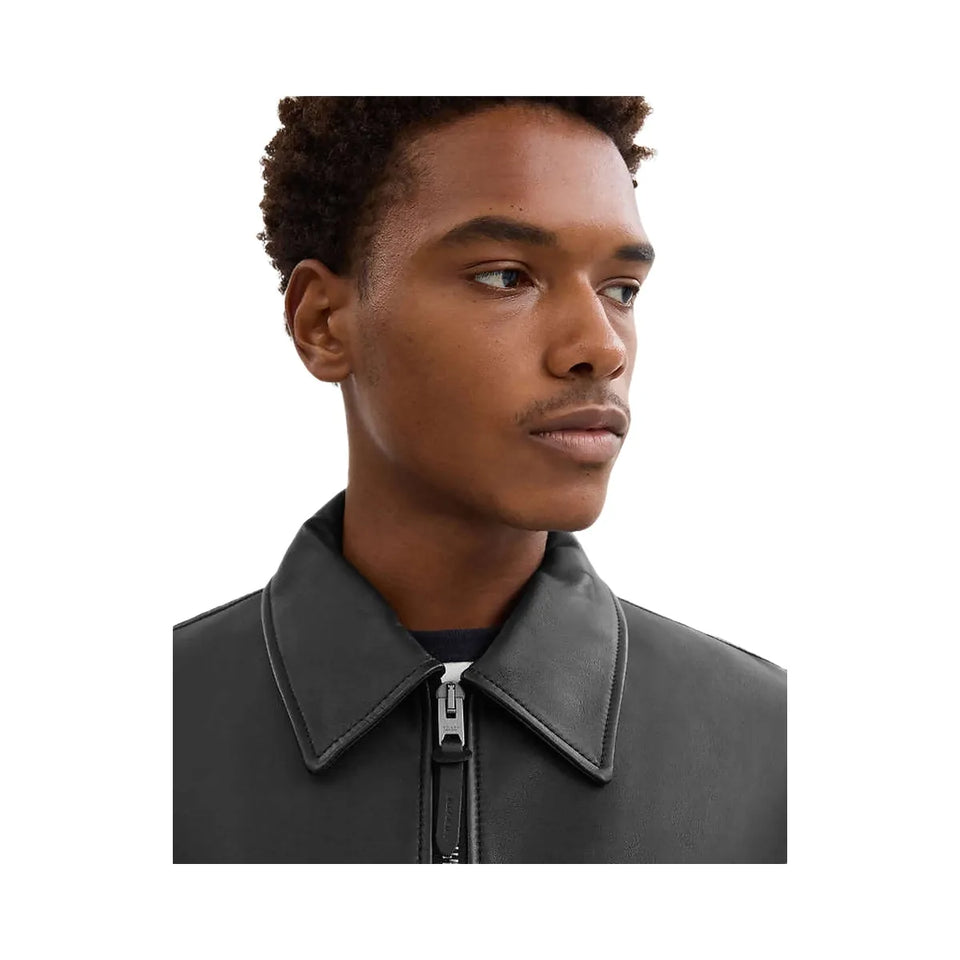 Coach Leather Jacket Black
