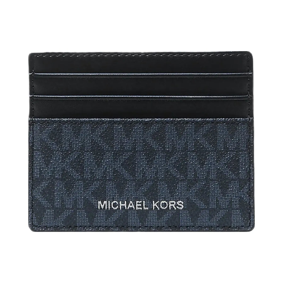 Michael Kors Cooper Signature Logo Card Case Admrl-Plblue