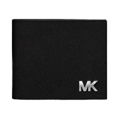 Michael Kors Cooper Saffiano Leather Billfold Wallet With Passcase Black