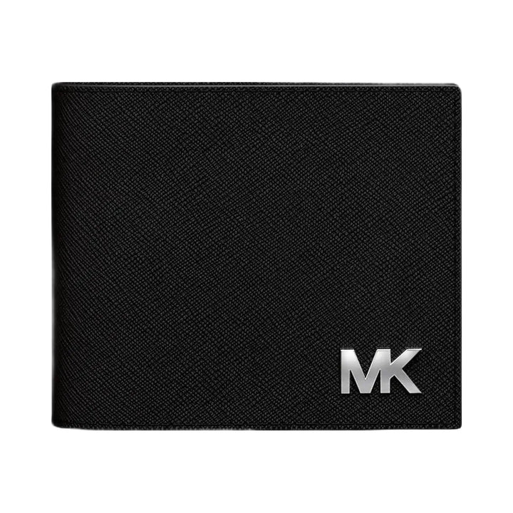 Michael Kors Cooper Saffiano Leather Billfold Wallet With Passcase Black