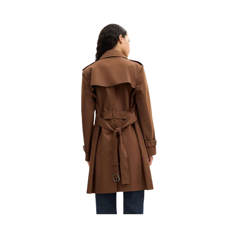 Coach Mid Trench Chocolate Brown