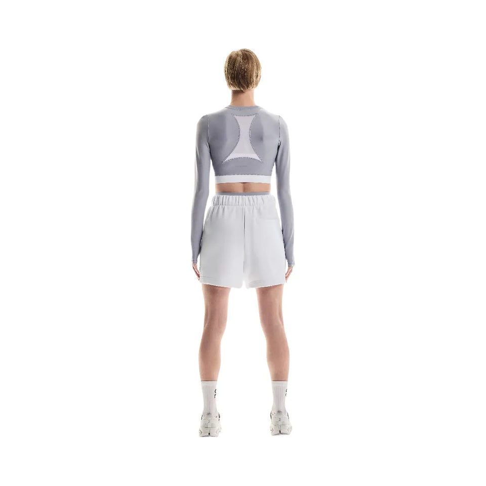 On Train Long Sleeve Crop Lilac