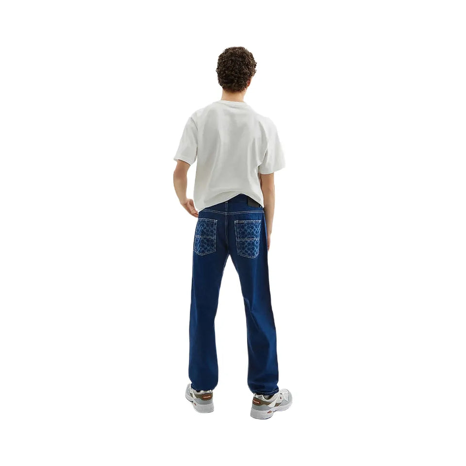 Coach Straight Fit Denim Jeans Dark Wash