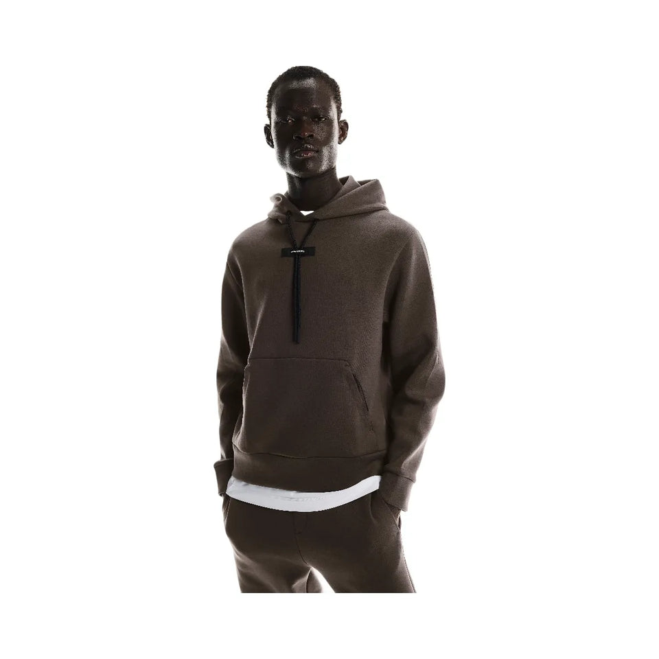 On Focus Tech Hoodie Pebble