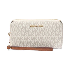 Michael Kors Jet Set Signature Logo Smartphone Wristlet Vanilla