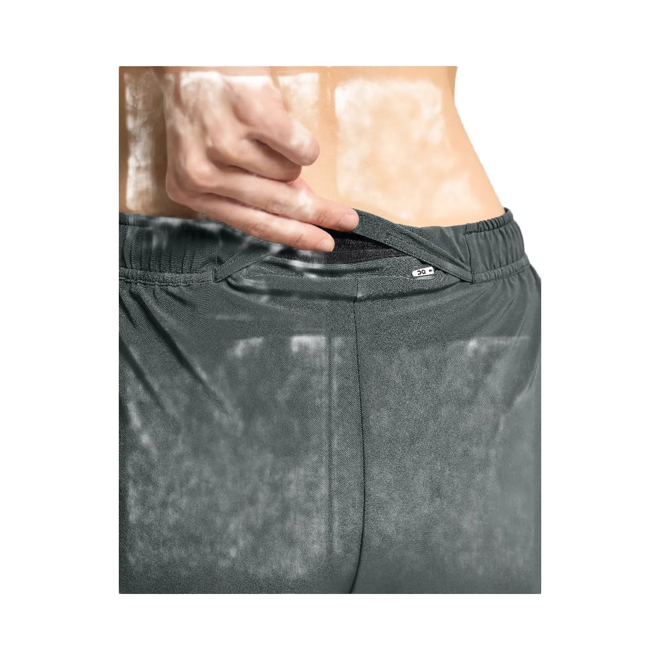 On Pace Shorts Lead Black