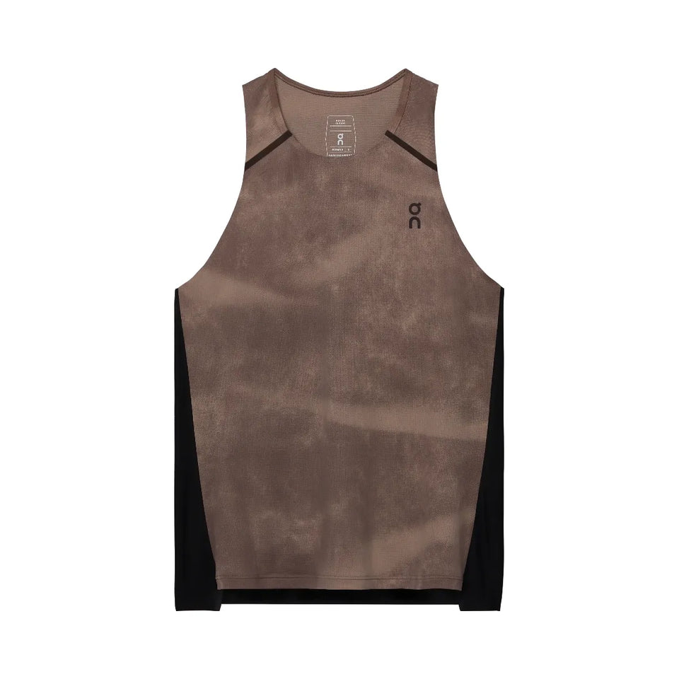 On Performance Tank Aop Cinder Black