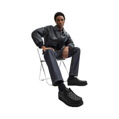 Coach Chukka Shoe With Signature Canvas Charcoal-Black