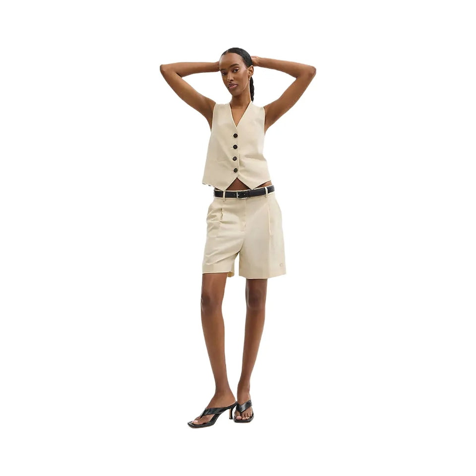 Coach Tailored Shorts In Recycled Polyester Sand