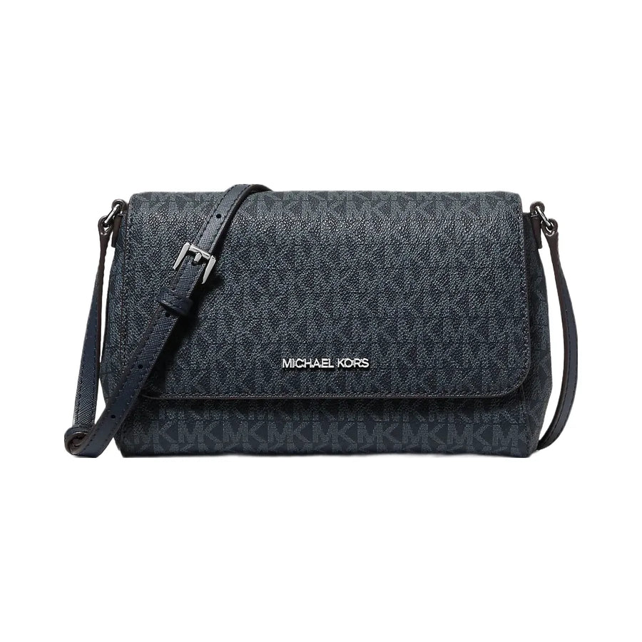 Michael Kors Medium Signature Logo Convertible Crossbody Bag Admiral
