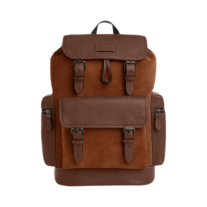 Coach Sprint Backpack Suede-Qb-Cognac-Sienna