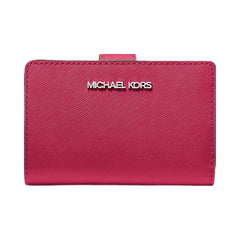 Michael Kors Medium Saffiano Leather Wallet Dk Raspberry