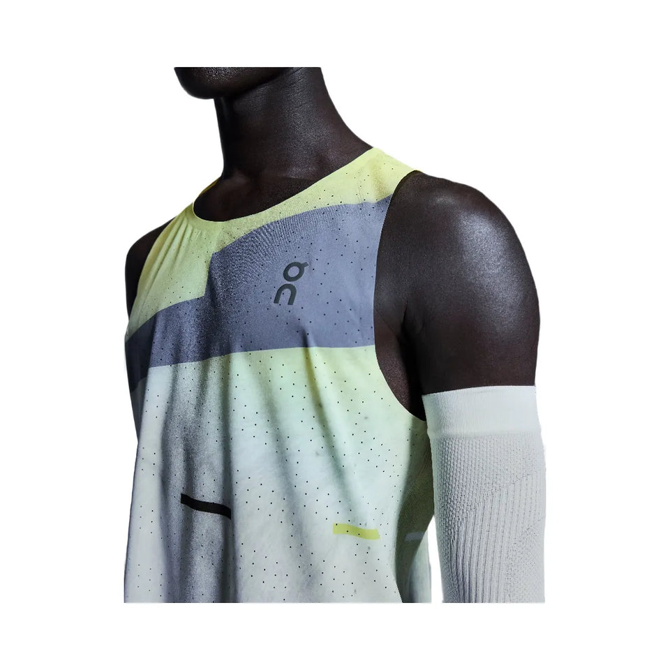 On Race Singlet Limelight Glacier