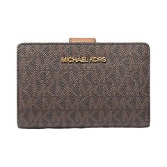 Michael Kors Medium Signature Logo Wallet Brown
