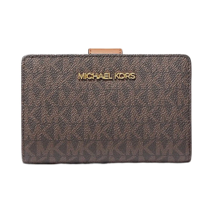 Michael Kors Medium Signature Logo Wallet Brown
