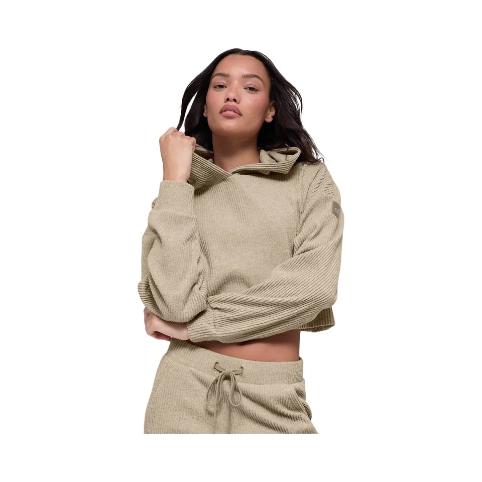 Alo Women's Muse Hoodie - Gravel Heather