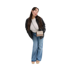 Coach Mini Klare Crossbody Bag In Signature Canvas Signature Canvas-Silver-Sand-Taupe