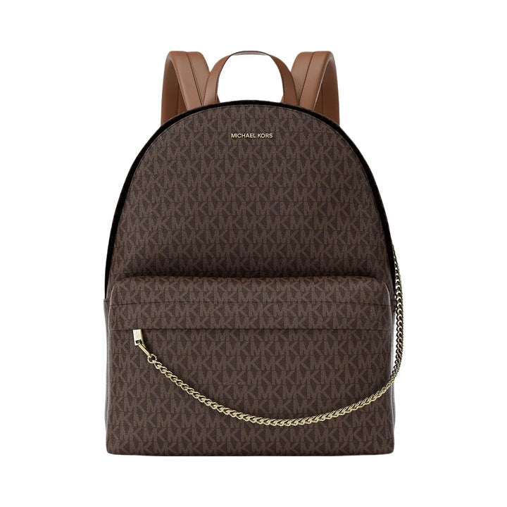 Michael Kors Slater Large Signature Logo Backpack Brown