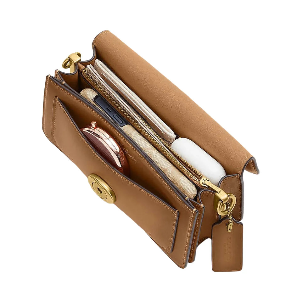 Coach Tabby Shoulder Bag 20 Glovetan Leather-Brass-Honey Brown