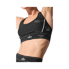 Alo Women's Airlift Suit Up Bra - Black/White