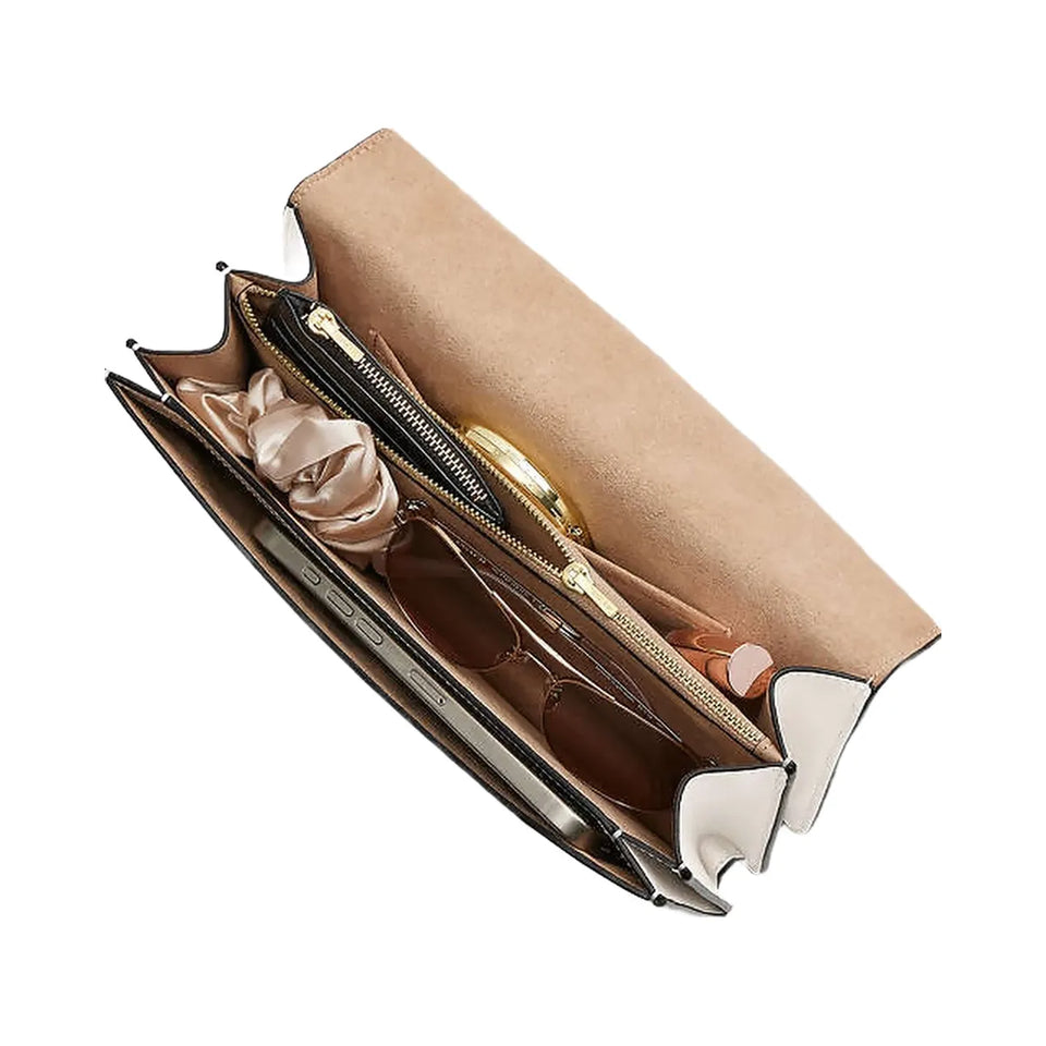 Coach Klare Envelope Crossbody Bag Calf Leather-Gold-Chalk